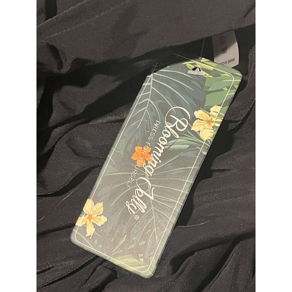 Blooming Jelly Womens One Piece Swimsuit XL Black Tummy Control Push-Up Design - Picture 4 of 4